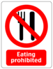 Eating Prohibited Sign Clip Art